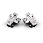Mondevio Silver Bead Hoop Earrings