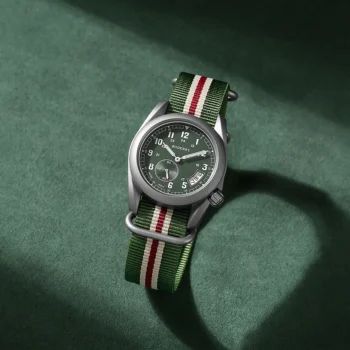 BODERRY Pilot Titanium Quartz Watch 38mm with nylon strap