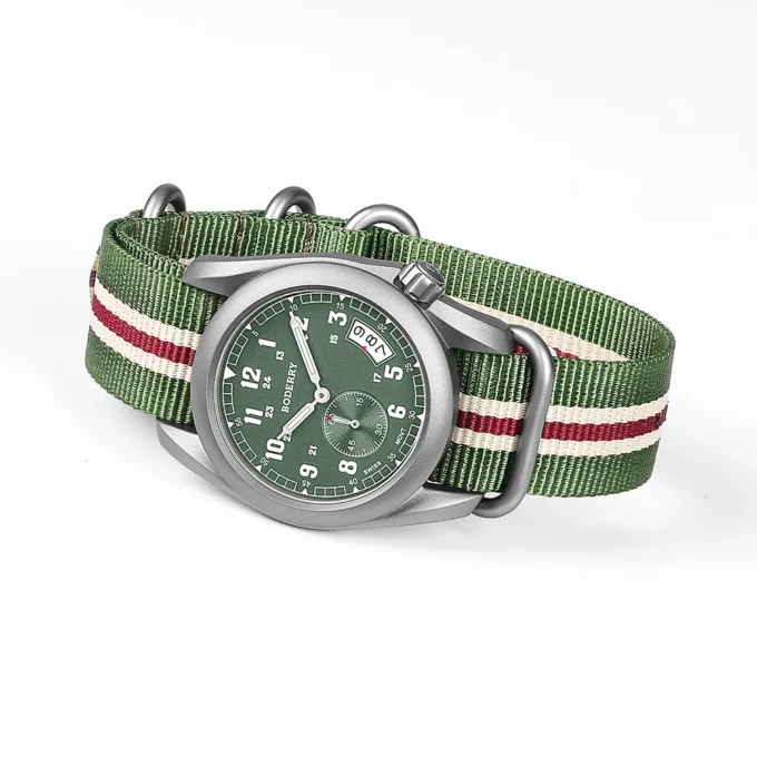 Swiss Ronda 6004D movement titanium wristwatch for men