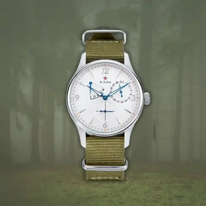 1963 Pilot Automatic Watch with brown leather strap and sapphire crystal