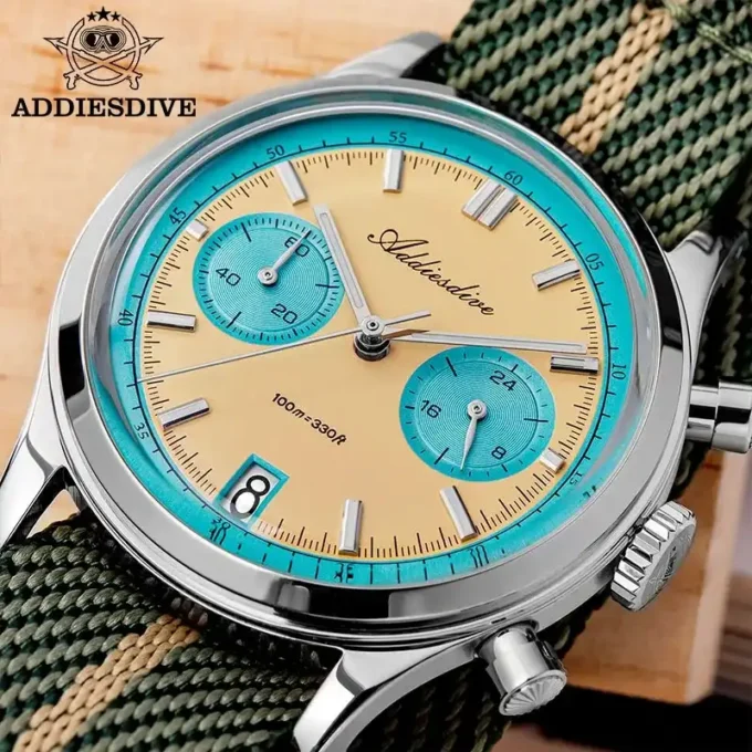 Full kit – ADDIESDIVE VK64 watch with toolbox packaging