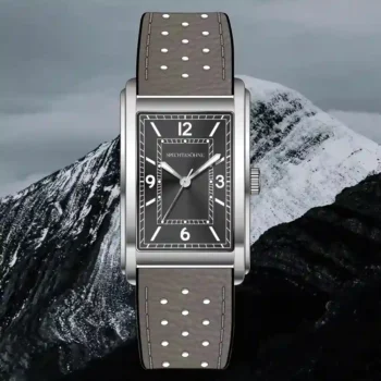 28mm square quartz watch men gray dial