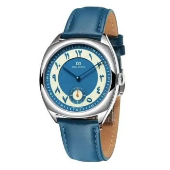 Daniel Gorman Japanese Quartz Watch in Army Blue with leather strap