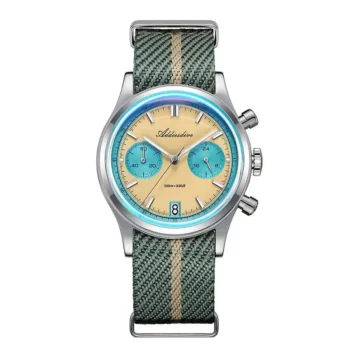 ADDIESDIVE VK64 Chronograph Watch front view on wrist
